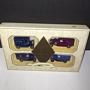 Lledo Diecast Toy Cars 4 Piece Van Set Models Of Famous Stores Of London LS2004
